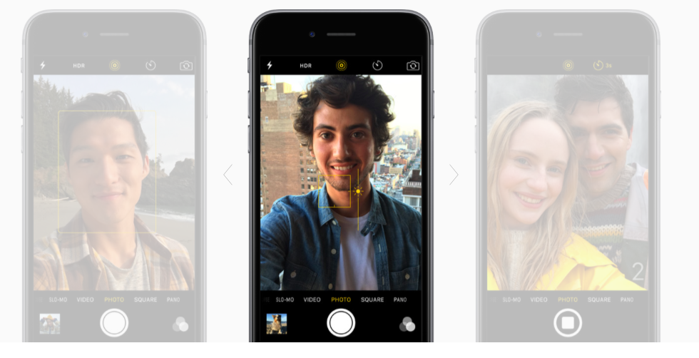 iPhone 6s camera controls