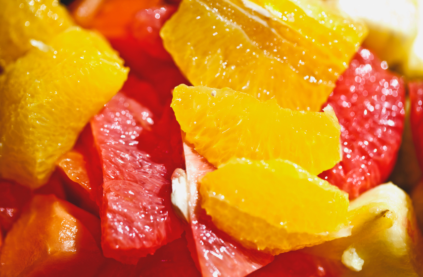 orange and grapefruit slices
