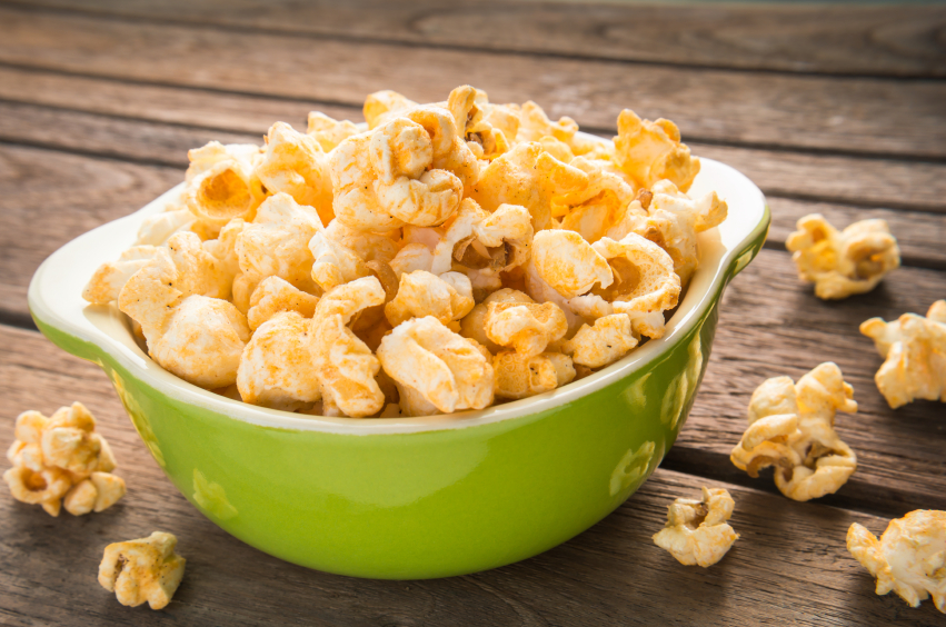 Popcorn in bowl