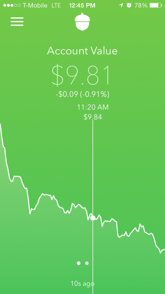 Acorns app