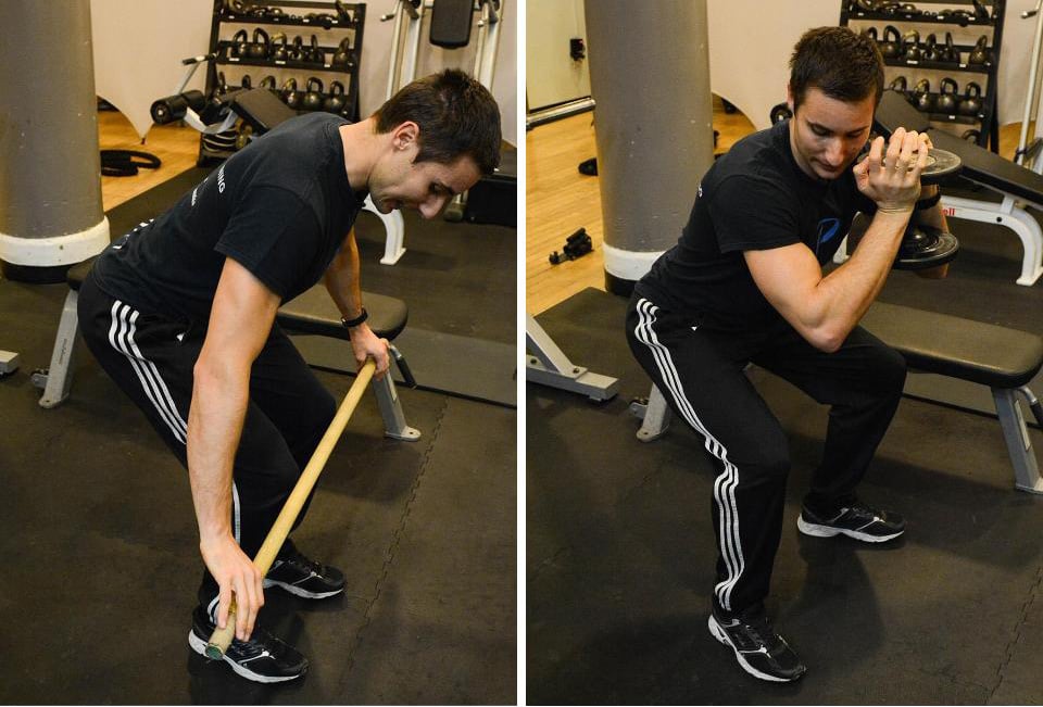 Giacomo Barbieri demonstrating lunges