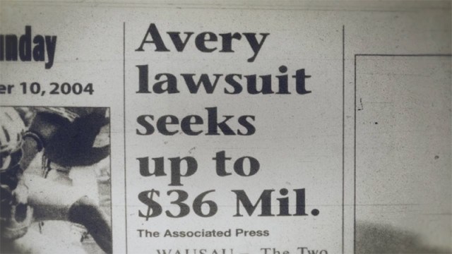 A news clipping about Steven Avery, as seen in 'Making a Murderer'