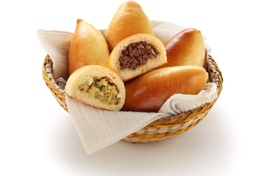basket of piroshki