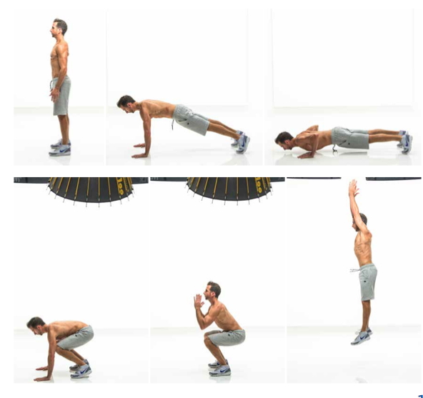 regular burpee with push up
