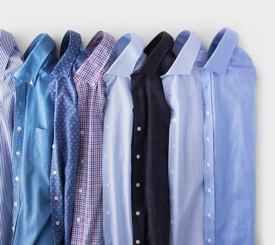 Collection of button-up shirts