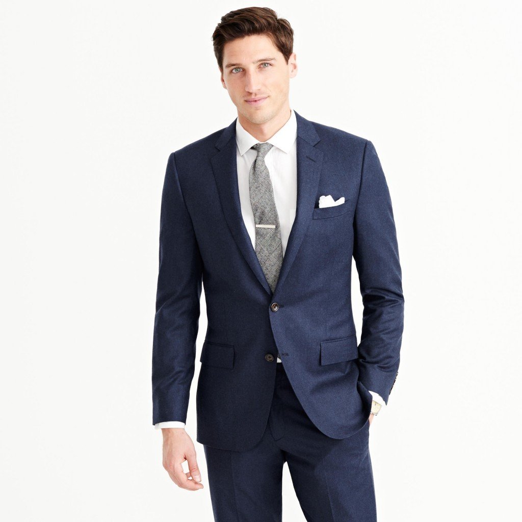 blue suit