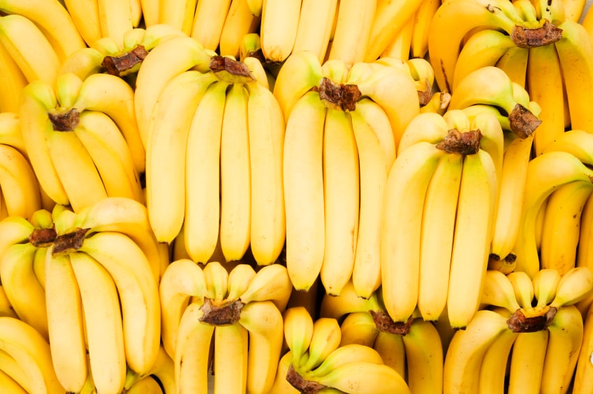 stockpile of bananas