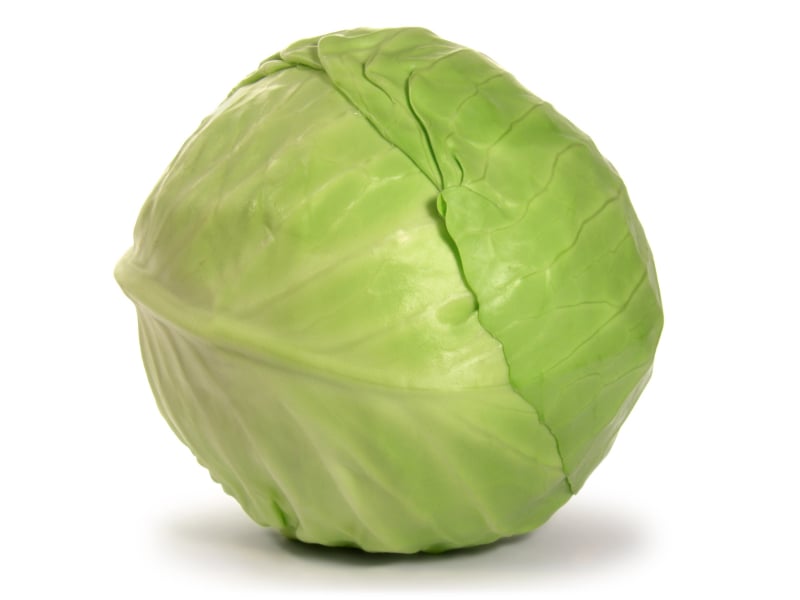 a green cabbage