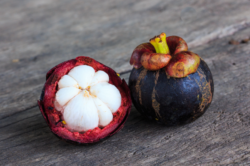 Mangosteen Fruit on a table