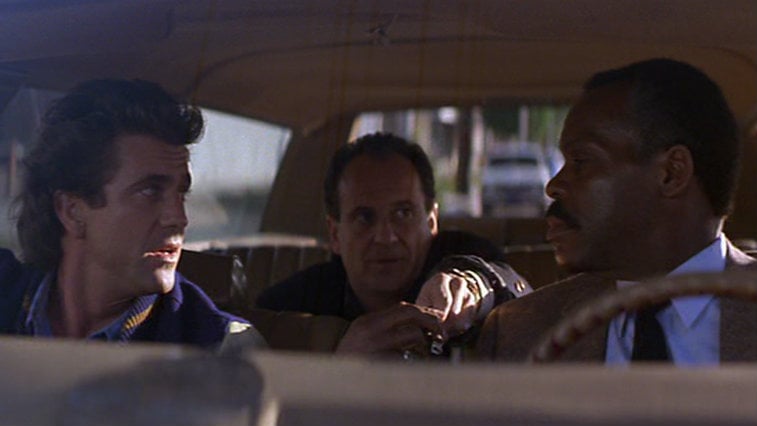 Mel Gibson, Joe Pesci and Danny Glover in Lethal Weapon 2