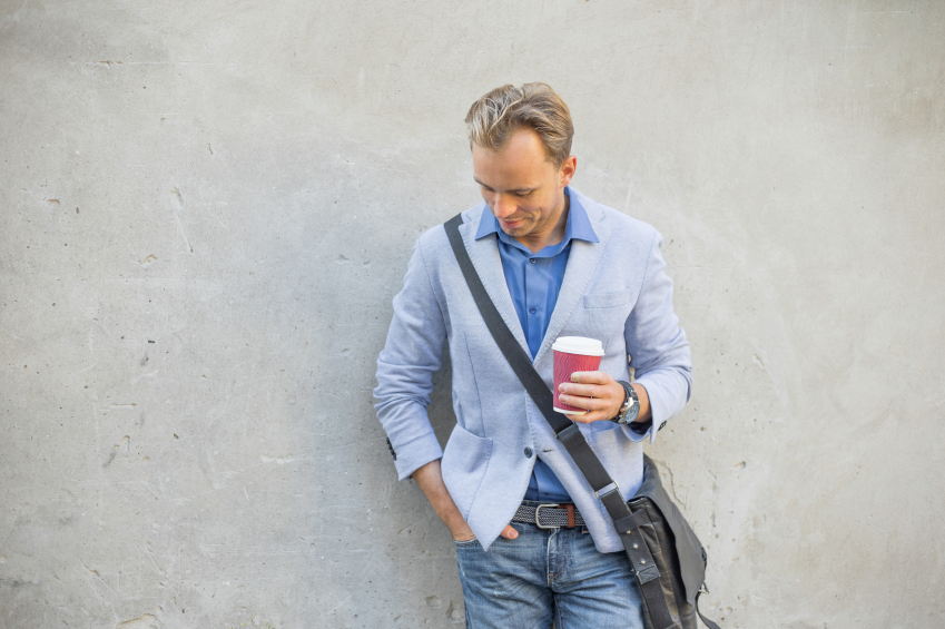 man in jacket and jeans