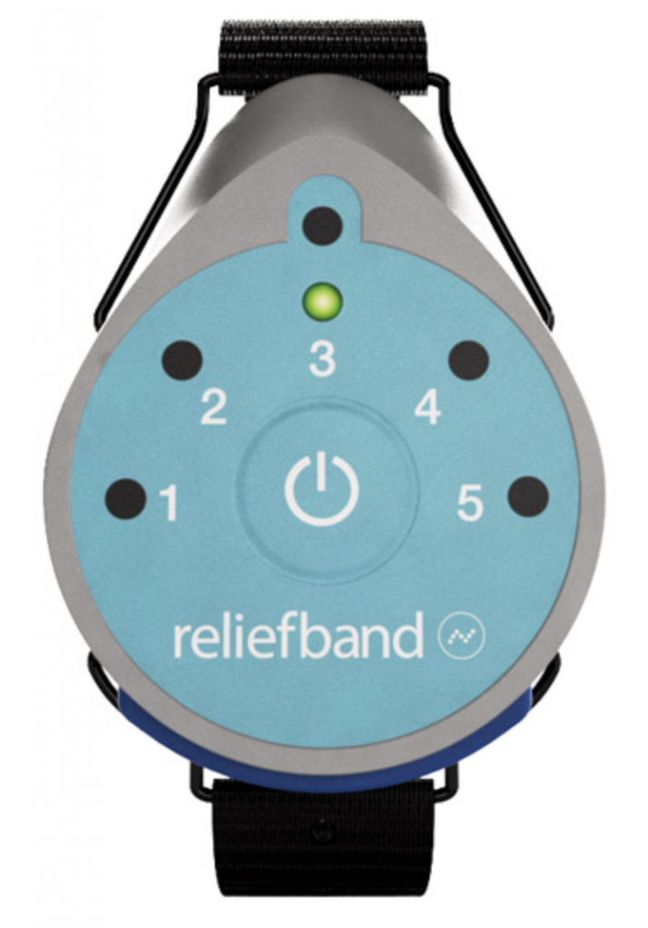 relief band helps with motion sickness and nausea
