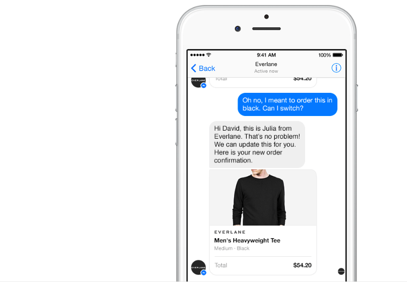 Businesses on Messenger feature, Facebook Messenger