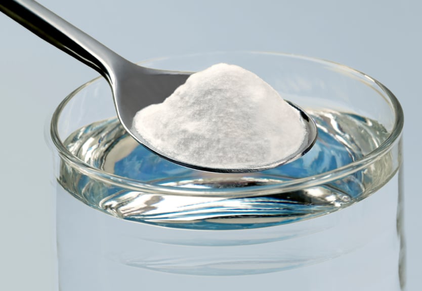 spoon of baking soda