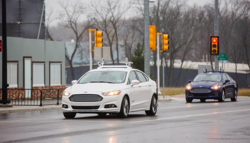 Ford's autonomous Fusion during trials