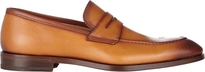 Apron-Toe Loafers in Cognac