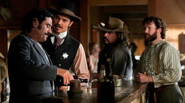 A scene from HBO's western drama, 'Deadwood'