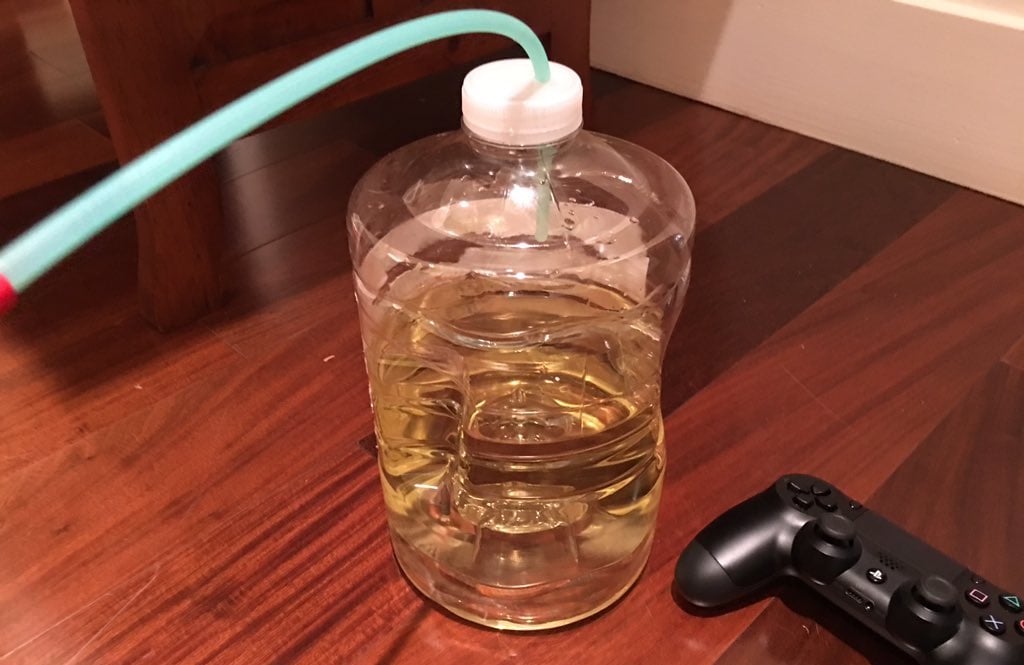 The Witness: Pee or apple juice? You be the judge.