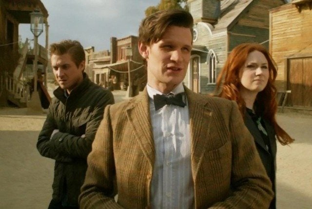 Arthur Darvill, Matt Smith and Karen Gillan in 'Doctor Who'