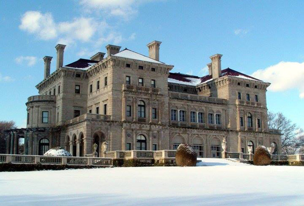 one of the many mansions in Newport, RI