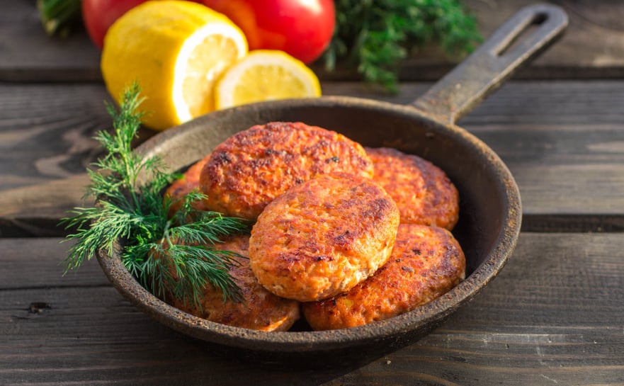 Salmon burgers