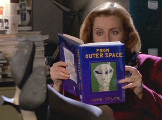 Gillian Anderson as Dana Scully in 'The X-Files' episode, "Jose Chung's From Outer Space"