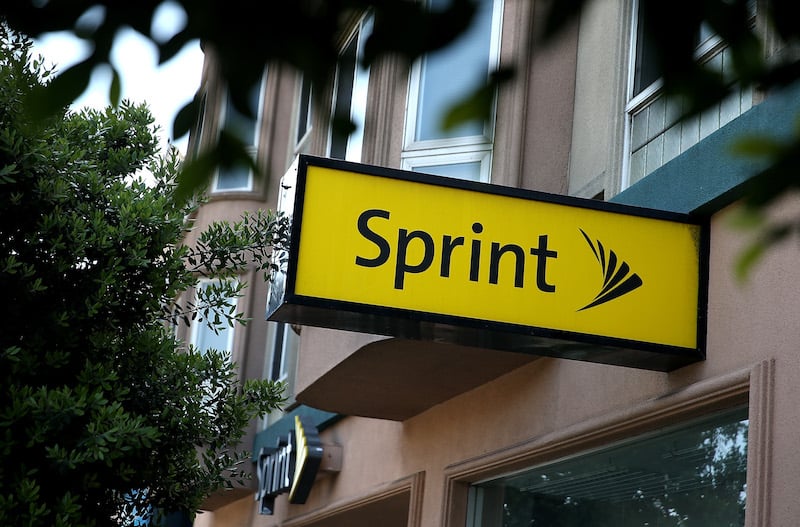 Sprint sign | Justin Sullivan/Getty Images