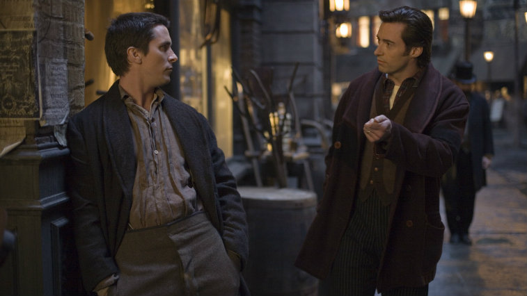 Christian Bale and Hugh Jackman in The Prestige