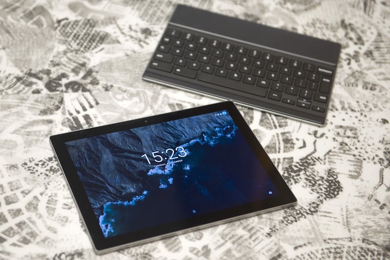 iPad and keyboard