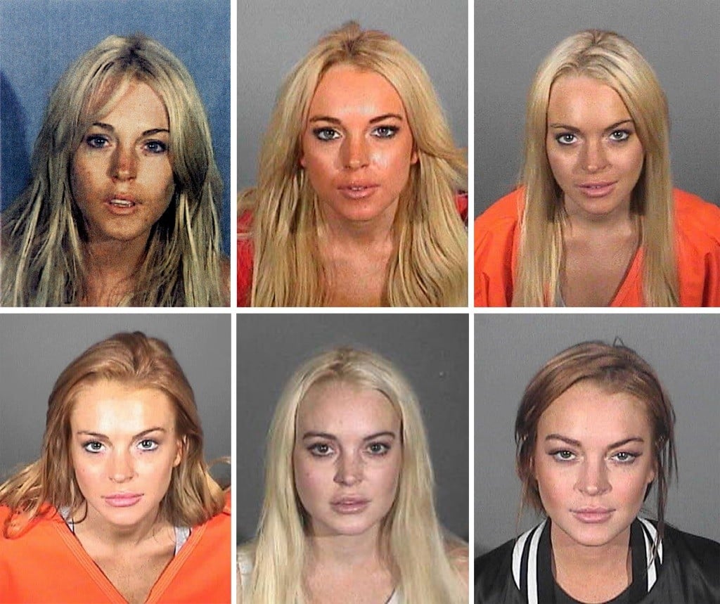 Lindsay Lohan mug shots