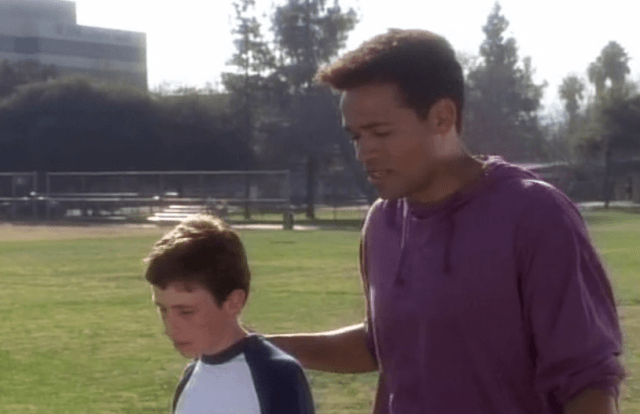 Two boys outside