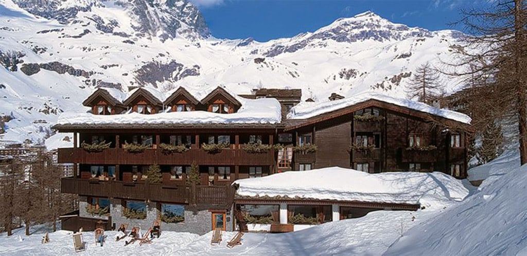 ski area resort in Cervinia, Italy