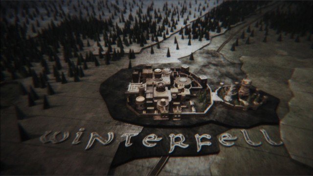 The 'Game of Thrones' title sequence showcasing Winterfell