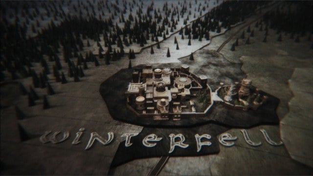 The title credits for HBO's Game of Thrones