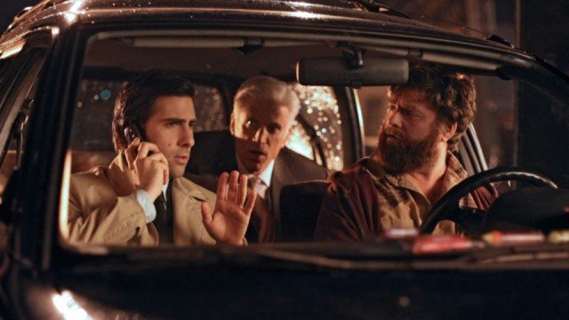 Jason Schwartzman, Ted Danson, and Zach Galifinakas in HBO's comedy series 'Bored to Death'