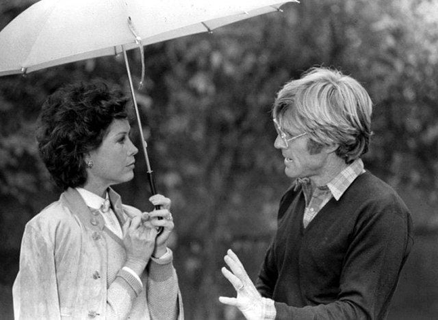 Mary Tyler Moore and Robert Redford on the set of 'Ordinary People'