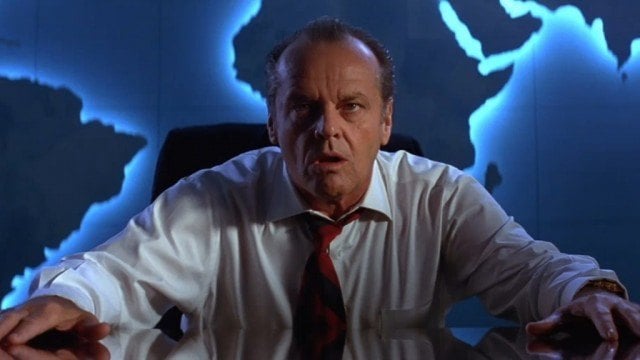 Jack Nicholson as President James Dale in 'Mars Attacks!'