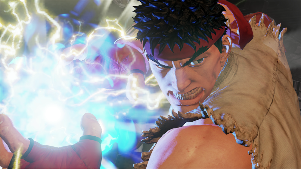 Ryu prepares a fireball in 'Street Fighter V'