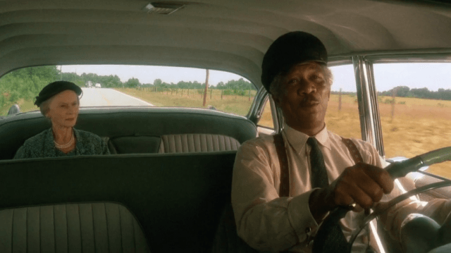 Jessica Tandy and Morgan Freeman in 'Driving Miss Daisy'