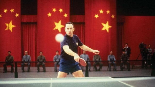 Tom Hanks as the titular character in 'Forrest Gump'