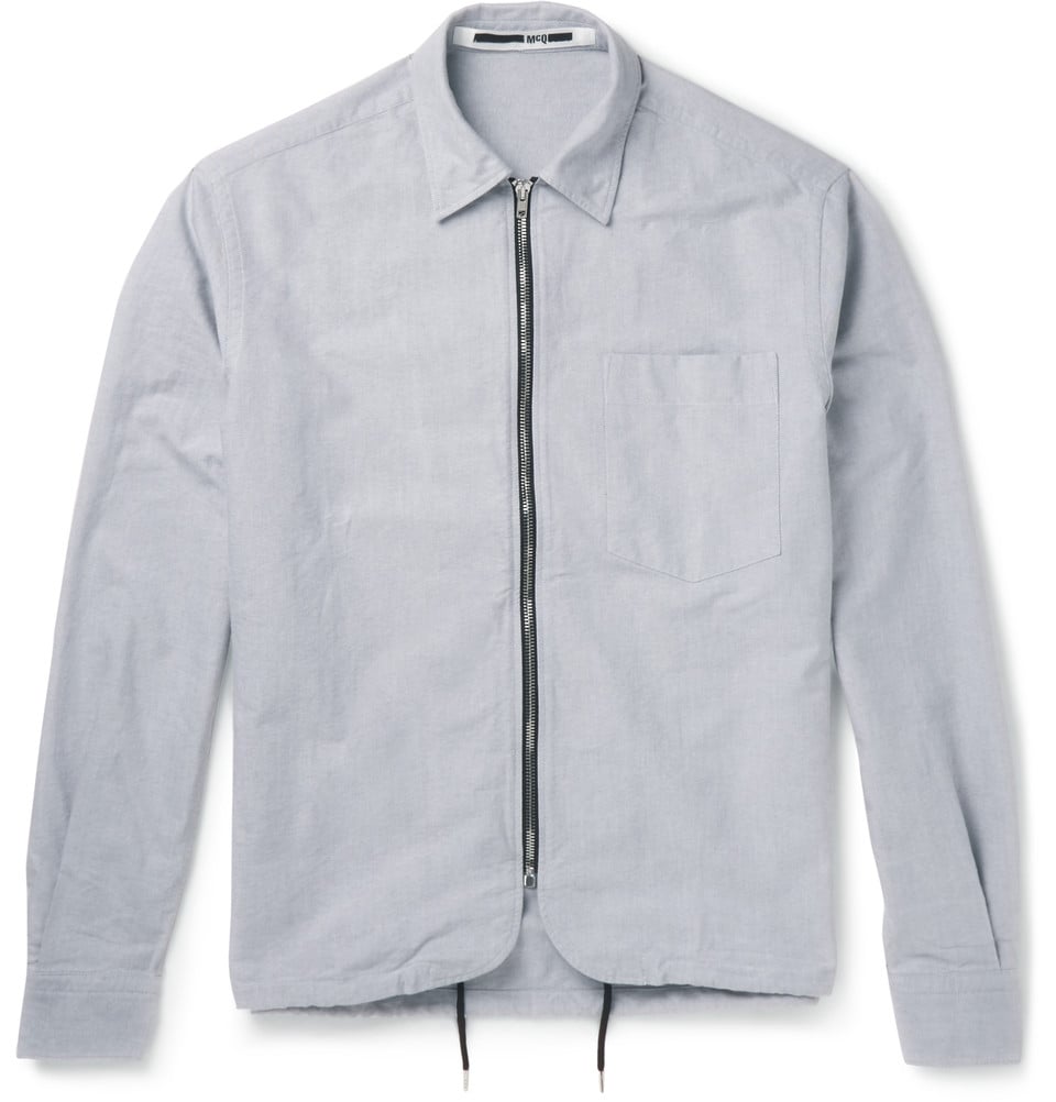 Cotton Canvas Shirt Jacket