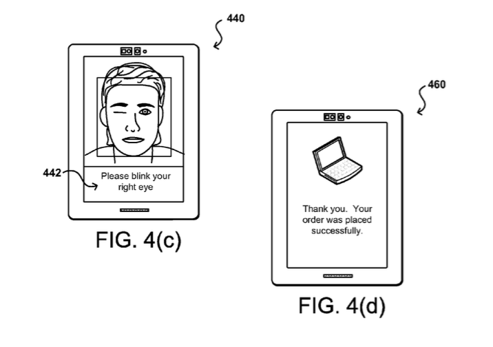 Drawing of Amazon selfie security