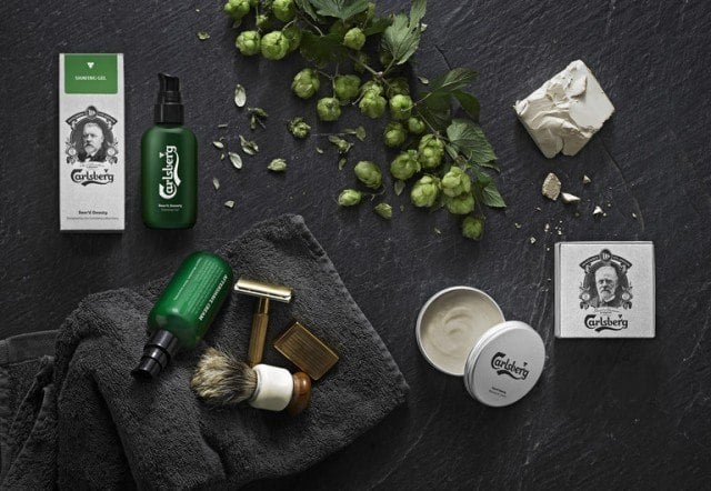 beer beauty products, grooming products, carlsberg beer