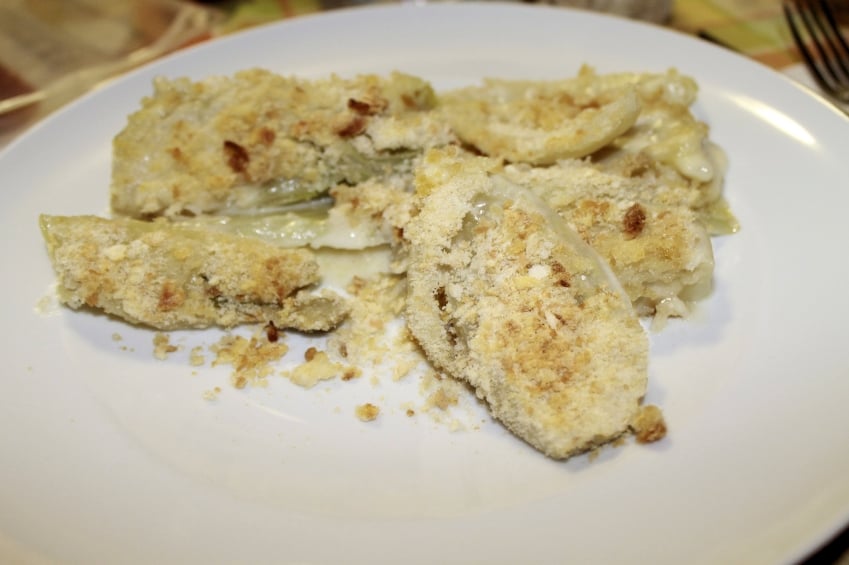 Fennel on a white plate