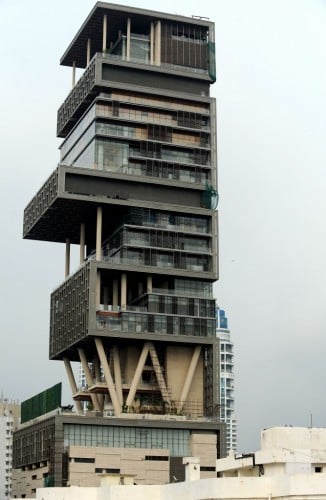 Mukesh Ambani's Mumbai home | Indranil Mukherjee/AFP/Getty Images