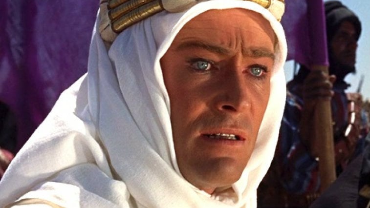 Peter O'Toole in Lawrence of Arabia