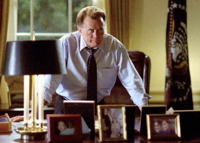 Martin Sheen as President Josiah Bartlett in a scene from NBC's 'The West Wing'