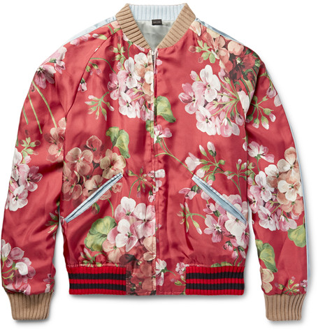 Floral bomber jacket