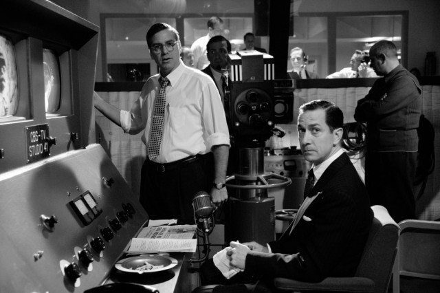 George Clooney and David Strathairn star as Fred Friendly and Edward R. Murrow in 'Good Night, and Good Luck'