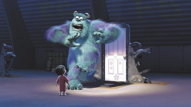 Sully (John Goodman) is terrified to discover a child in 'Monsters, Inc.'